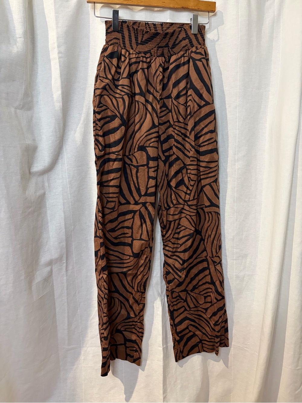 Rails Brown and Black wide leg pants Brendon Moroccan nights